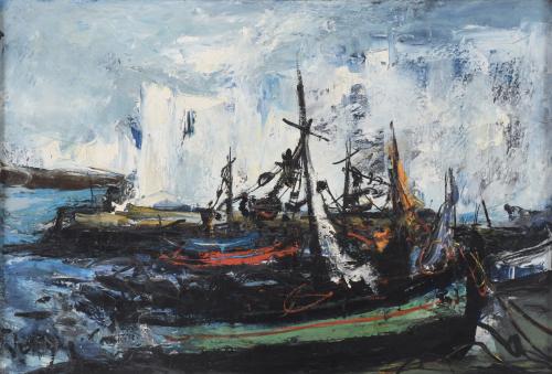 JORDI MERCADÉ FARRÉS (1923-2005). "SHIPS".