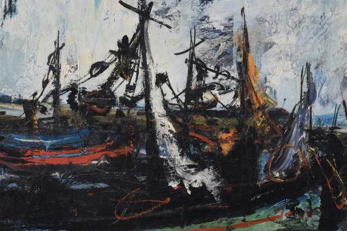 JORDI MERCADÉ FARRÉS (1923-2005). "BARCOS".