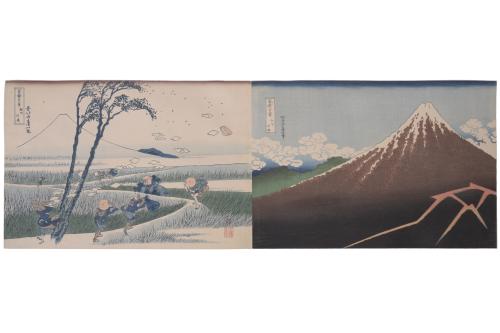 KATSUSHIKA HOKUSAI (1760 - 1849).   "TREINTA Y SEIS VISTAS 