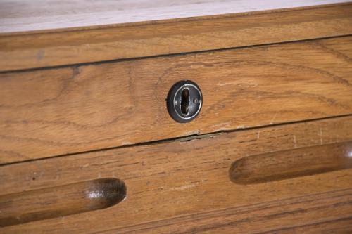 DOUBLE SHUTTER FILING CABINET, 20TH CENTURY.