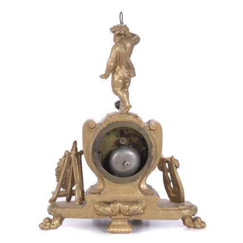 LOUIS PHILIPPE TABLE CLOCK WITH ALLEGORY OF ARTS, CIRCA 184