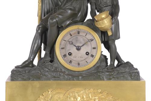 EMPIRE TABLE CLOCK WITH ALLEGORY OF THE BLIND, CIRCA 1810 -