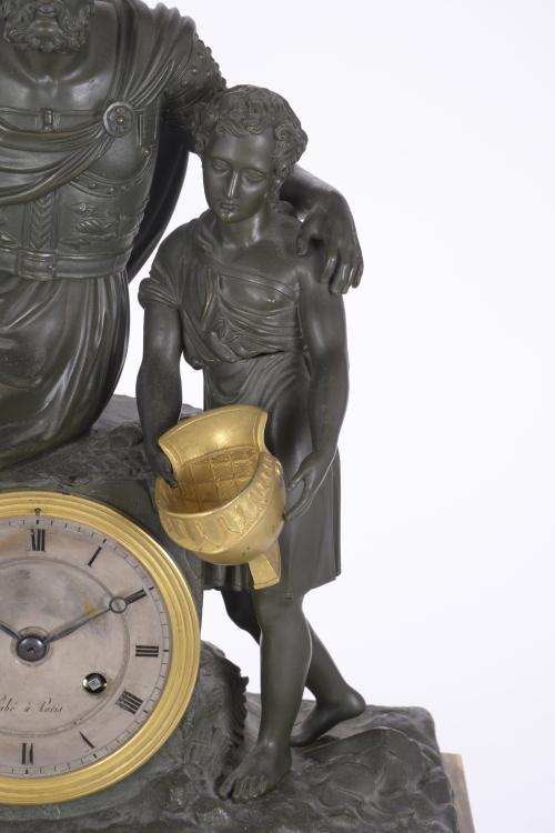 RELOJ DE SOBREMESA IMPERIO CON ALEGORÍA AL CIEGO, CIRCA 181