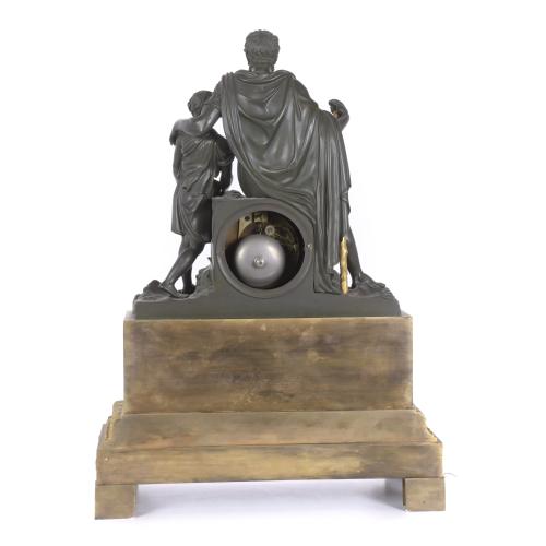 EMPIRE TABLE CLOCK WITH ALLEGORY OF THE BLIND, CIRCA 1810 -