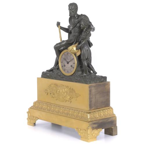 EMPIRE TABLE CLOCK WITH ALLEGORY OF THE BLIND, CIRCA 1810 -