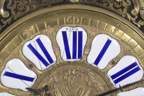 NAPOLEON III BOULLE TABLE CLOCK, CIRCA 1870.