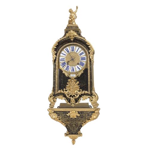 NAPOLEON III BOULLE PENDULE CLOCK, CIRCA 1860.