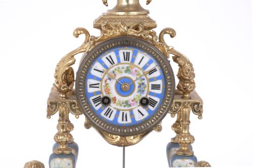 LOUIS PHILIPPE STYLE TABLE CLOCK, 20TH CENTURY.