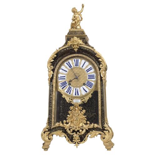 NAPOLEON III BOULLE PENDULE CLOCK, CIRCA 1860.