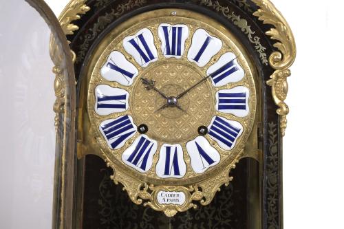 NAPOLEON III BOULLE PENDULE CLOCK, CIRCA 1860.