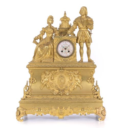 RELOJ DE SOBREMESA LOUIS PHILIPPE - NAPOLEÓN III, CIRCA 1850 - 1860.