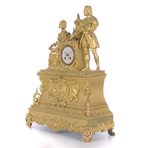 LOUIS PHILIPPE - NAPOLEON III TABLE CLOCK, CIRCA 1850 - 186