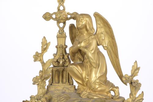 LOUIS PHILIPPE TABLE CLOCK, WITH RELIGIOUS ALLEGORY, CIRCA 