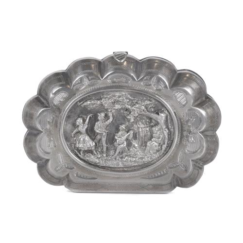 SILVER PILLBOX, 20TH CENTURY.