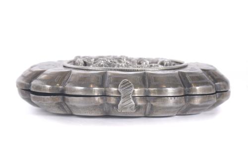 SILVER PILLBOX, 20TH CENTURY.