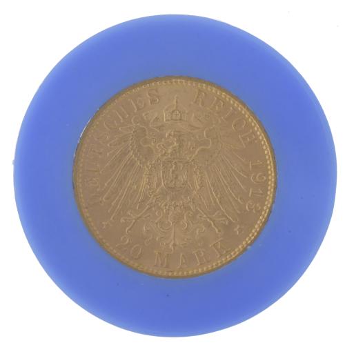 MONEDA DE 20 MARCOS EN ORO, 1913.