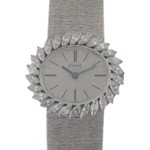 PIAGET. WHITE GOLD AND DIAMOND WRISTWATCH