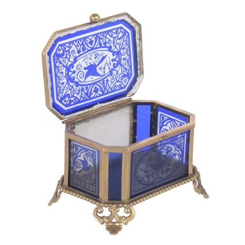 JEWELLERY BOX, LATE 19TH CENTURY.