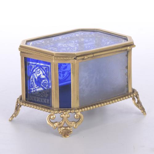 JEWELLERY BOX, LATE 19TH CENTURY.