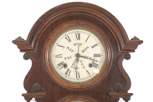 WELCH SPRING  & CO, WAGNER. VICTORIAN WALL CLOCK, CIRCA 187