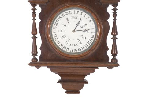 WELCH SPRING  & CO, WAGNER. VICTORIAN WALL CLOCK, CIRCA 187