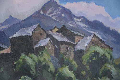 FREDERIC VIÑALS (1913-2012).  "PYRENEAN HOUSES".