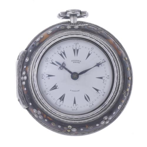 GEROGES PRIOR, RELOJ DE BOLSILLO EN PLATA