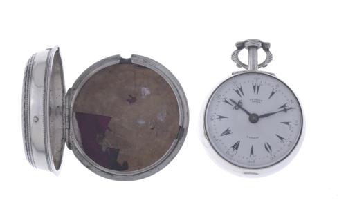 GEROGES PRIOR, RELOJ DE BOLSILLO EN PLATA