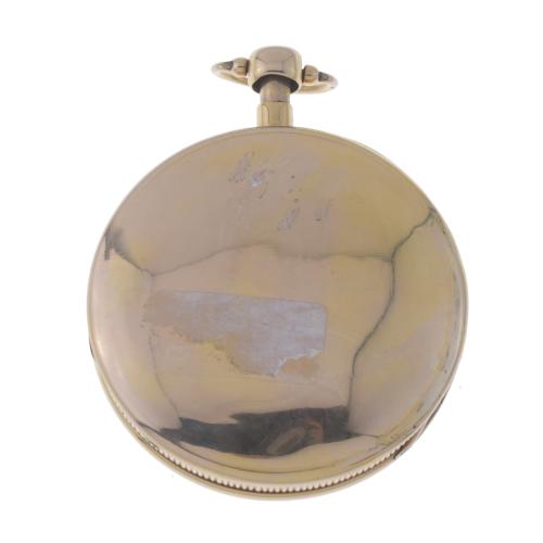 GOLD POCKET WATCH WITH AUTOMATON CHIMING