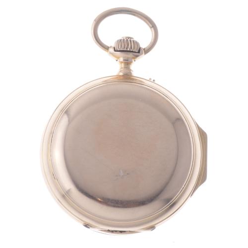 GOLD POCKET WATCH WITH CALENDAR