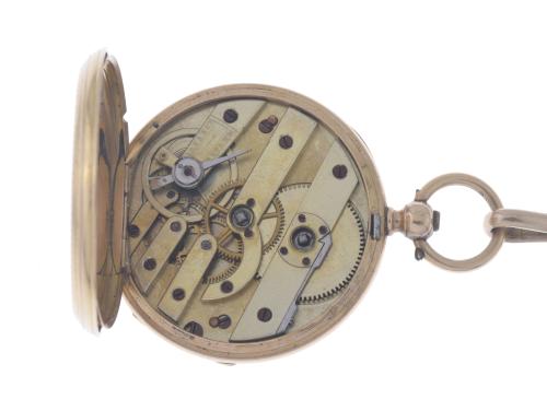 GOLD POCKET WATCH.