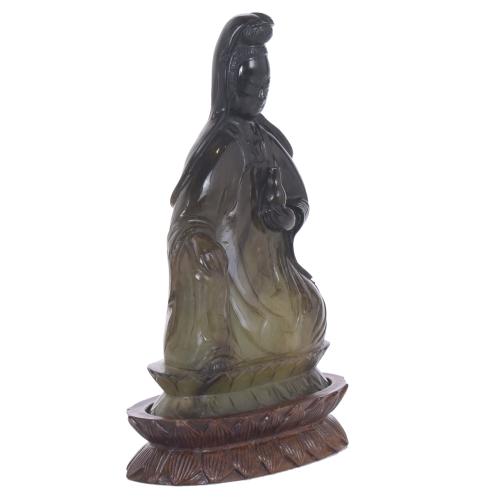 GUAN-YIN IN JADE, FIRST THIRD 20TH CENTURY.