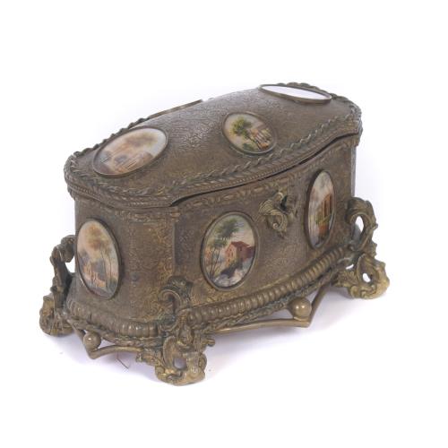 NAPOLEON III JEWELLERY BOX, LATE 19TH CENTURY.