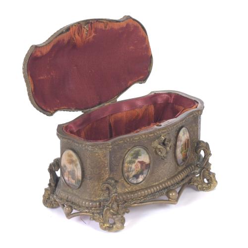 NAPOLEON III JEWELLERY BOX, LATE 19TH CENTURY.