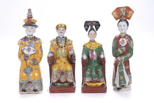 MID 20TH CENTURY CHINESE SCHOOL. SET OF SEVEN FIGURES.