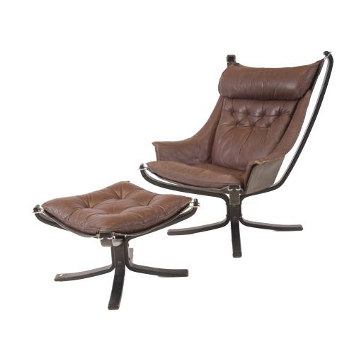 SIGURD RESSELL (1920 - 2010).   PARA VATNE MØBLER. SILLÓN MODELO "FALCON", CIRCA 1960.