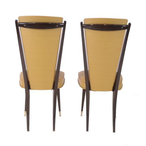 SET OF SIX FRENCH ART DECO CHAIRS, CIRCA 1930.