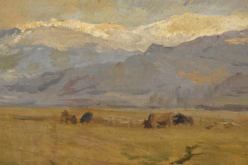 ENRIC GALWEY (1864-1931). "Paisaje".