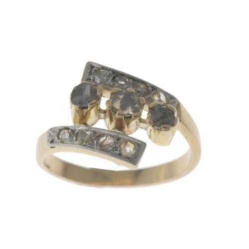 ANILLO EN ORO Y DIAMANTES