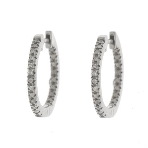 DIAMONDS HOOP EARRINGS