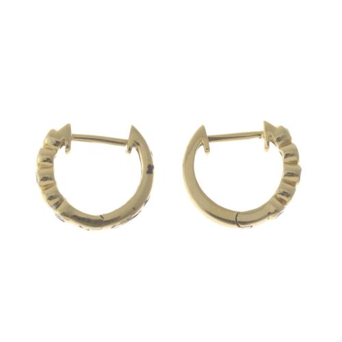 DIAMONDS HOOP EARRINGS