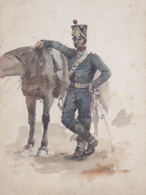 EDOUARD DETAILLE (1848-1912).  "MILITAR".