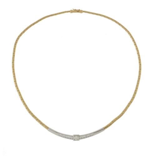 GOLD AND DIAMONDS CHOKER