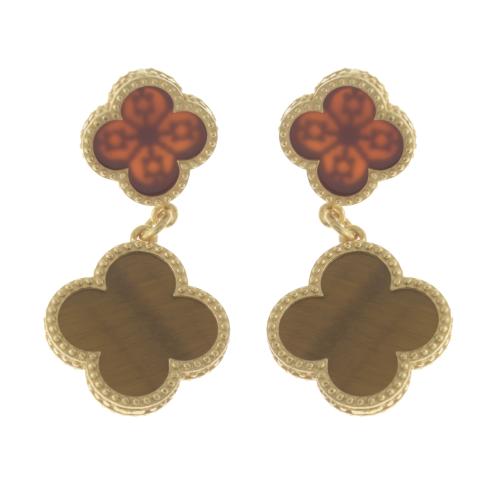 EARRINGS AFTER VAN CLEFF'S ALHAMBRA MODELS