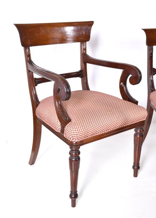 Victorian table and chairs set, 20th century.