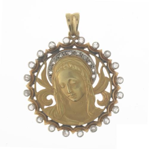 PENDANT WITH THE IMAGE OF MADONNA.