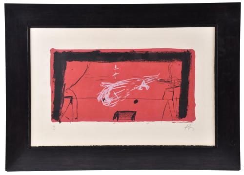 ANTONI TÀPIES (1923-2012). "The Theater Stage", 1976.