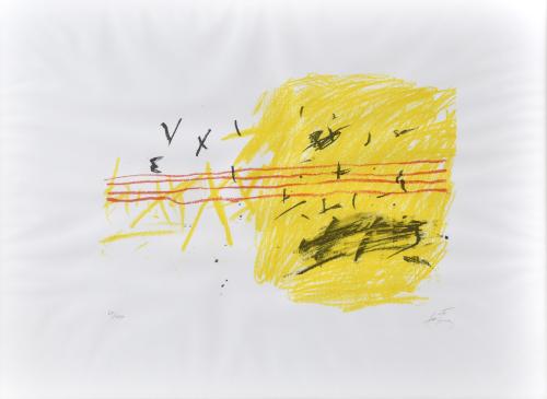 ANTONI TÀPIES (1923-2012). "Jaune", 1972.