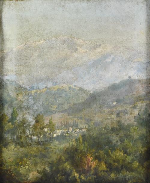 JAUME PONS MARTÍ (1885-1931).  "Paisaje".