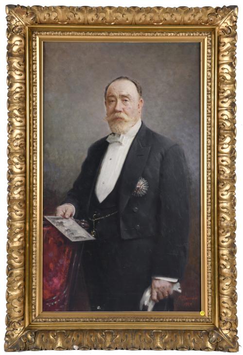 M.TEIXIDOR "Retrato caballero", 1920.